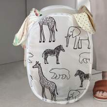 Phim hoạt hình động vật Theo chủ đề Giỏ giặt Đối với Em bé Quần áo & Các loại khác nhau Tổ chức Và Phòng tắm Bẩn Quần áo Lưu trữ - màu đen - Xem 12