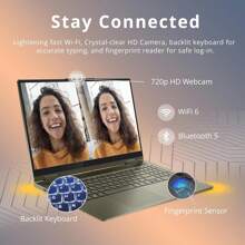 Lenovo Yoga 7i 2-In-1 360° 15.6" Touch Screen Laptop, Intel Evo Platform Core I7 1165G7, Up To 12GB RAM, Up To 2TB PCIe SSD, Intel Iris Xe Graphics, Backlit Keyboard, Win 11, Dark Moss, 32GB USB Card - RAM 12GB | SSD 512GB - Xem 5