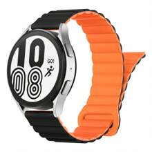 Silicone Magnetic Watch Bands Compatible With Samsung Galaxy Watch 6/5/4 Band 40mm 44mm/Watch 6 Classic Band 43mm 47mm/Watch 5 Pro 45mm/Watch 4 Classic, 20mm 22mm Silicone Magnetic Sport Strap For Women Men - 20mm - View 16