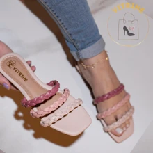 Women's Casual 3-Strap Flat Sandal - Rỉ Nâu - Xem 6