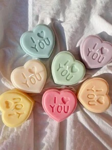 浪漫心形求婚硅胶模具组合，情人节周年烛光晚餐，餐桌装饰，完美芳香疗法和装饰石膏创作，手工皂制作模具 - 白色 - 查看 3