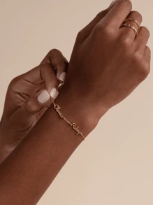 Customized Name Stainless Steel Bracelet • Handmade 2 Name Charm Jewelry, Perfect Stackable Bracelet • Gift For Mom, Valentine's Day Gift, Anniversary Gift For Women