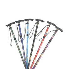 1pc Printed Aluminum Alloy Hiking Pole, Adjustable Height 85-95cm, Convenient Storage, Fashionable Design, Suitable For Hiking And Trekking, Multiple Colors Available