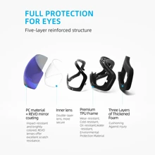 JetBlaze Gafas de esquí, gafas de esquí para hombres y mujeres, gafas para usuarios de gafas, gafas de snowboard para adultos, OTG, UV400, compatibles con casco protector, lente esférica antivaho, lente reflectante