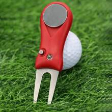 High Quality Golf Ball Marker Tools: Stainless Steel Ball Markers With Magnetic Holder - Durable Portable Golf Outdoor Accessories