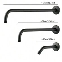 Bộ vòi sen gắn tường 1 chiếc: Thanh ngang mở rộng, Nhiều độ dài, Tùy chọn màu đen và bạc, Phụ kiện phòng tắm, Dụng cụ phòng tắm - Làm bằng thép không gỉ, Đồ trang trí Halloween, Giáng sinh - Nhiều màu - Xem 3