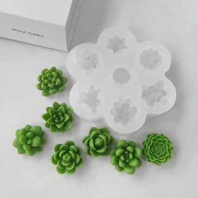 1pc Succulent Cactus Shape Silicone Mold