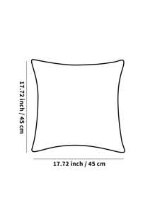 1 pieza Funda de almohada de estilo simple de poliéster cuadrada, suave y cómoda para la decoración del hogar en la sala de estar