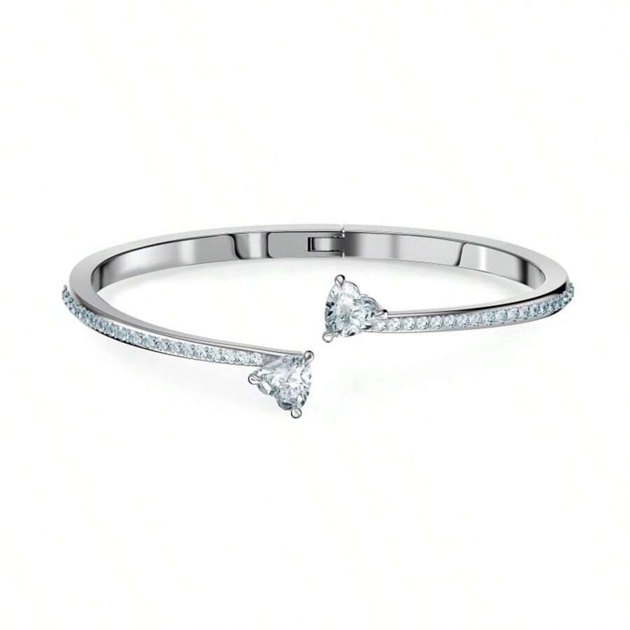 Swarovski Silver-Tone Crystal-Embellished Bangle 5518814