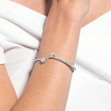 Swarovski Silver-Tone Crystal-Embellished Bangle 5518814