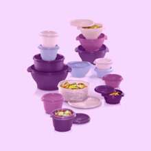 Tupperware 30pc (Set Of 15) Heritage Food Storage Container Set - Purple - View 3