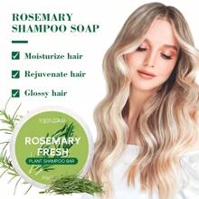 MIAOFUTONG 60g Jabón de Champú de Romero, limpia y fortalece el cabello, con coco, aceite de oliva, manteca de karité, hidrata y refresca el cuidado del cabello, apto para todo tipo de cabello, unisex, apto para todo tipo de cabello. - Verde - Ver 7