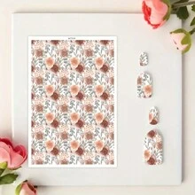 CYFUN DESIGN 1 件花朵花卉软陶瓷耳环水转印纸彩绘小花手工粘土一次性水溶性贴纸返校，返校，学校用品 - 彩色 - 查看 14