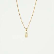 Collar personalizado con placa de identificación y cadena de caja de acero inoxidable, joyería hecha a mano para mujer, regalo de cumpleaños personalizado para ella o mamá