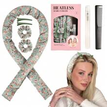 7PCS Set Heatless Hair Curlers Headband Hair Waving Rods Soft Curling Rollers With Bag - Multicolor - View 11