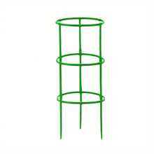 Green Plastic Plant Support Stakes, Semi-Circular Plant Support Rings, Climbing Plant Tomato Cages, Flower & Vegetable Vines, Potted Plant & Garden Trellis