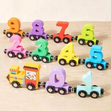 1pc Magnetic Digital Train Toy Set, Cognitive Gifts Educational Intelligence Building Block Toys Suitable For Boys Girls Babies 1-3 Years Old