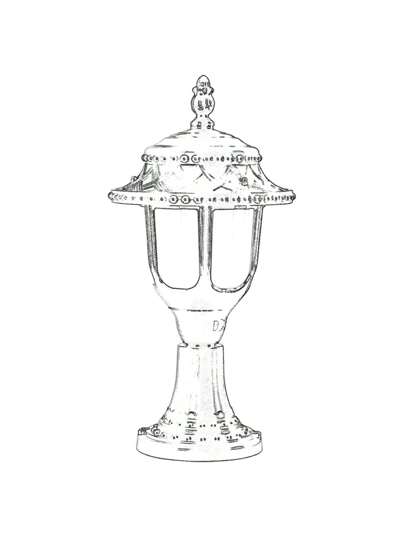 Well Home Straight Outdoor Vloer Lamp, ABS, Black, 25x25x45, 27 Socket Max 60 W. Free Shipping In 24/48h view 2