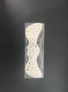 6 件仿雀斑脸部贴纸，时尚化妆装饰临时纹身，波尔卡圆点设计，有现货 - 玫紅色 - 查看 6