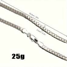 50cm 925 Sterling Silver Luxury Brand Design Noble Necklace Chain For Woman Men Fashion Wedding Engagement Jewelry