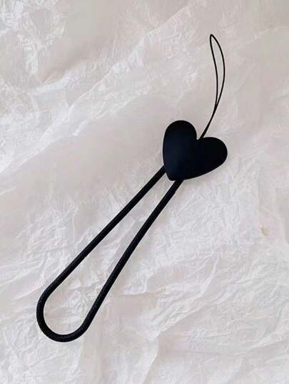 Heart Shaped Silicone Minimalist Luxury Niche Casual Versatile Phone Lanyard Gifts For Mother, Family, Friends, Birthday, Holiday Phone Charm, Phone Chain