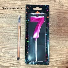 2 Pink Number Birthday Candles Various Ages - 17/71 tuổi - Xem 7