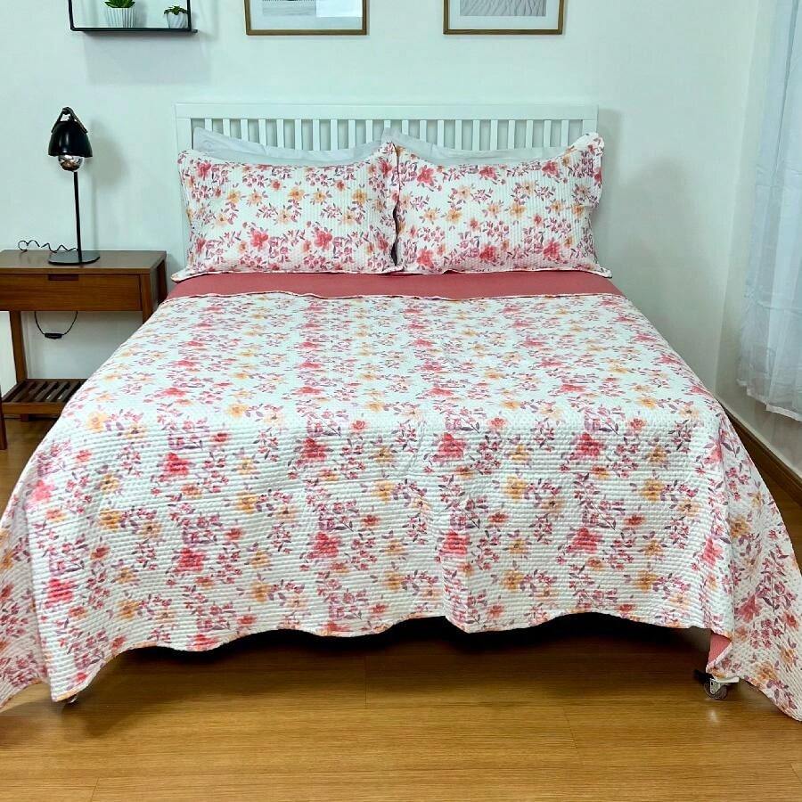 Boutis Ultrasonic Double-Sided 3-Piece Bedspread Kit With Pillowcase - Miami - View 1