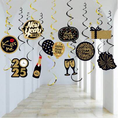 2025 New Year Party Atmosphere Ornaments