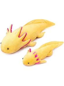 Gran almohada de peluche de ajolote, juguetes de peluche de animales Kawaii, peluches de ajolote rosa, peluches blandos, almohada de peluche suave para regalos de festivales, decoraciones romanas, almohada enorme, almohada de elefante, sudadera con capucha de ajolote