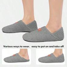 Home Slippers For Women And Men, Comfortable Socks And Shoes With Soft Rubber Soles, Suitable For Indoor/Outdoor Use