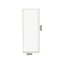 Living And Home Metal Frame Over The Door Full Length Mirror Home Decor Back To School Room Decor School Supplies - Glod 28*78cm - View 4