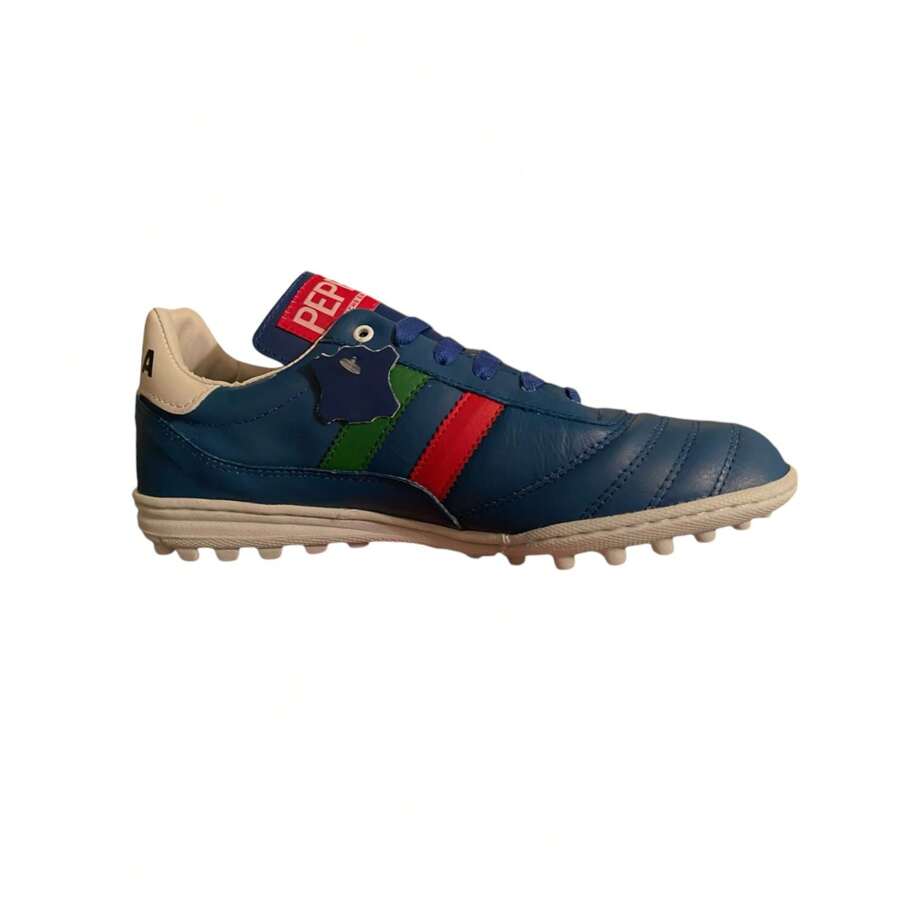 Fast Cut Leather Soccer Cleats Brand Pepesa - Blue - View 1