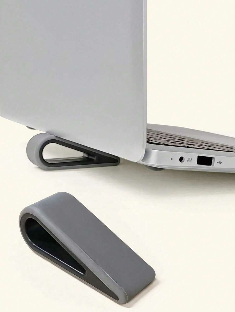 2 miếng đế tản nhiệt máy tính xách tay bằng silicon chống trượt, đế tản nhiệt máy tính xách tay có thể điều chỉnh, giá đỡ nâng cao cho máy tính để bàn, văn phòng, chơi game - Nhiều màu - Xem 1