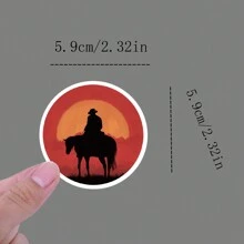 50Pcs Cowboy Western Stickers Pack | Western Stickers,High Quality Stickers For Scrapbook,Graffiti Sticker,Journaling,Laptop,Bumper,Skateboard,Water Bottles,Computer,Cartoon,Hard Hat,Car Stickers,Stickers Can Bring A Lot Of Fun To Your Life,The Perfect Gift For Adults