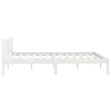 VidaXL Solid Wood Bed White Pine 140x190 Cm - 白色 - 查看 4