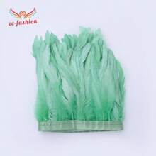 2M Lông đuôi gà trống màu 9-11 inch Băng ruy băng trang trí Lông chim trĩ đen dùng làm đồ thủ công Quần áo lễ hội Trang trí lông vũ Plumas - Nhiều màu - Xem 17