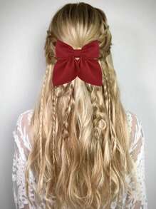 Juego de 2/3/4/5 pinzas para el cabello de colores cortas con lazo para niñas, pasadores de lazo clásicos suaves, diadema de seda vintage con pinza metálica, accesorios elegantes para el cabello, gran regalo para niñas