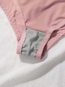 6pcs/Set Women's Solid Color Underwire Bra And Bikini Panty Set