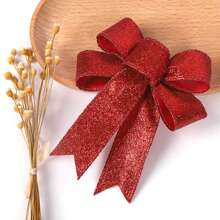 2/6/15 peças, Sinos Decorativos, Laços de Fita para Pendurar, Decoração de Beltane, Mini Enfeite de Laço, Mini Acessórios, Enfeite de Laço de Natal, Laço de Fita para Cabelo, Pingente para Árvore de Natal em Tecido (10x12cm), Melhores Presentes de Aniversário, Decoração para Casa, Decorações de Natal, Decoração de Quarto, Natal e Inverno