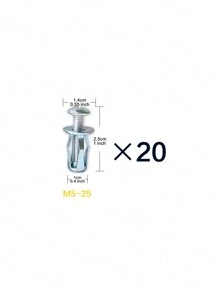 20/48/90 pièces Ensemble écrou à pétales premium - en acier au carbone , résistant à la rouille, facile à installer avec des pinces pour une décoration d'intérieur sécurisée et des projets de construction sur cloisons sèches et murs creux