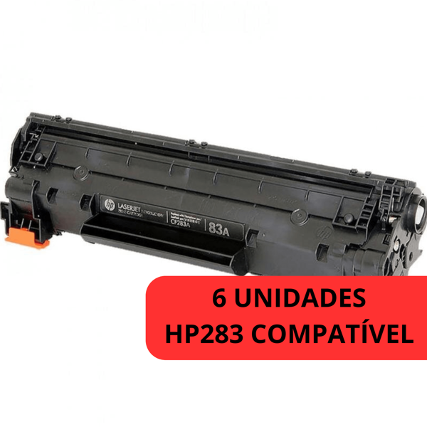 6 UNIDADES Toner Compatível HP283 Novo Lacrado LASERJET PROMFP M125 M125NW M125RNW M127FN M127FW M127FP M201N PRO MFP M225DN