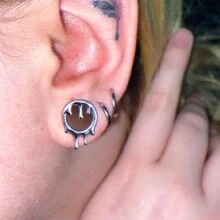 2 件装 316L 不锈钢耳滴管耳塞扩张器穿孔女士男士身体首饰耳塞拉伸器