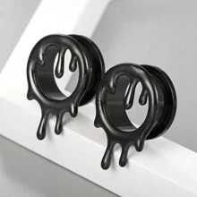 2 件装 316L 不锈钢耳滴管耳塞扩张器穿孔女士男士身体首饰耳塞拉伸器