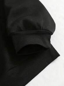 Áo Hoodie Giáng Sinh Cho Nữ Là Áo Dài Tay Cho Mùa Thu Đông - màu đen - Xem 2