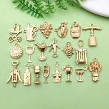 10/13/20/50/100 stuks willekeurige gemengde antieke zilveren emaille legering rode wijn wijnglas kurkentrekker charme DIY hanger voor armband ketting oorbellen sieraden maken accessoires sieraden benodigdheden