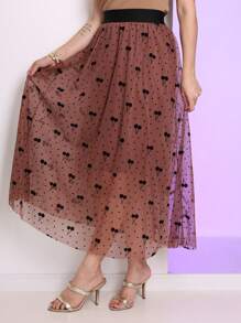 Skirt - Cà phê nâu - Xem 3