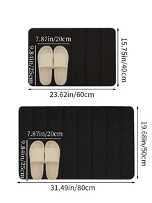 1pc Solid Color Simple Soft Memory Foam Sponge Absorbent & Non-Slip Bathroom Mat, Toilet Mat Home Bathroom Decor Bath Rug Floor Carpet Outdoor Rug Door Mat Fall Decor Bathroom Accessories Back To School Entryway Decor