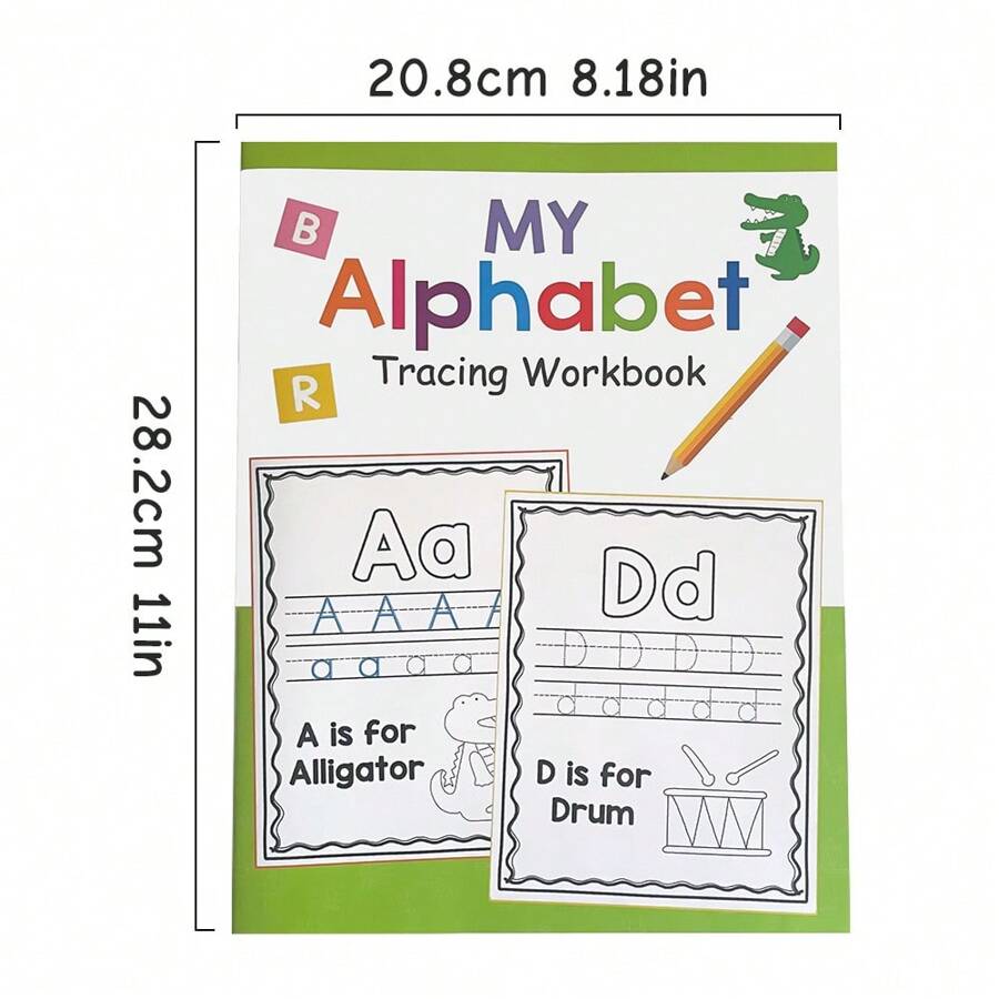 26 letter tracing alphabet tracing workbook for preschoolers pre k