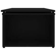 vidaXL mesa de centro negra 150x50x35 cm de madera