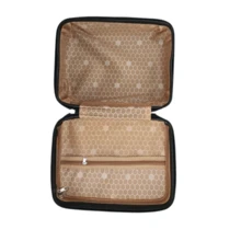 Portable Travel Briefcase With Practical Padlock For Ladies Or Gentlemen - Black and White - View 2